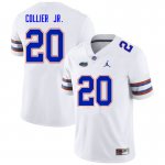 Men's Florida Gators #20 Corey Collier Jr. NCAA Nike White Authentic Stitched College Football Jersey GDJ4162JR